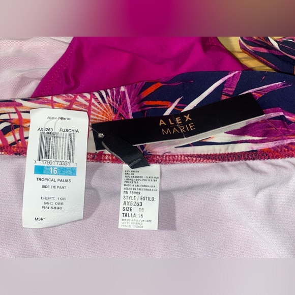 Alex Marie  NWT Side Tie Bikini Bottom Sz 16 - Picture 5 of 5